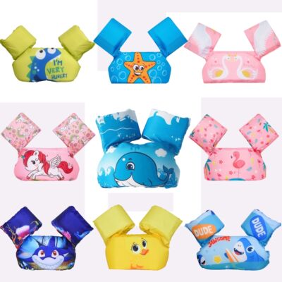 Baby Float Cartoon Arm Sleeve Life Jacket Swimsuit Foam Safe