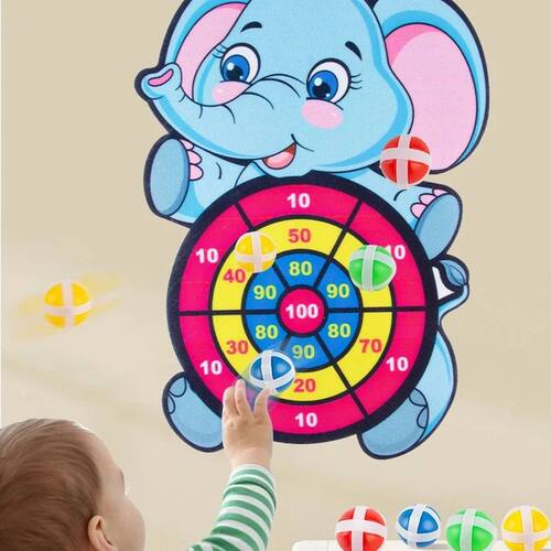 Sticky Ball Dart Board Target Sports Game Toys For Children