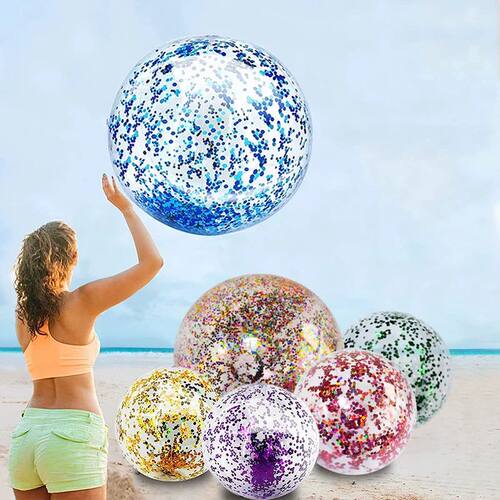 16 Inch Sequins Beach Ball Halloween Jumbo Pool Toys Balls G