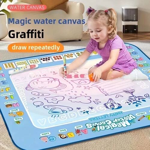 Magic Water Canvas with Pens Reusable Magic Water Drawing Ma