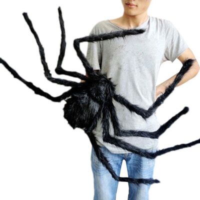Large Black Spider for Halloween, Giant Spider Decoration, P