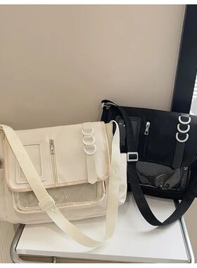 Y2K  Harajuku School Bags for Girls  Transparent Itabag Cros