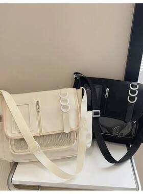 Y2K  Harajuku School Bags for Girls  Transparent Itabag Cros
