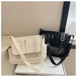 Y2K Harajuku School Bags for Girls Transparent Itabag Cros