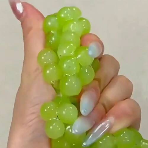 Hot selling Fruit Grapes Fidget Toy Squeeze Stress Relief Ha