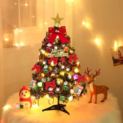 50cm Christmas Tree Set Christmas Decor With Lights Desktop