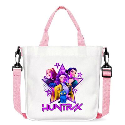 Fashion Kpop Demon Hunters Shoulder Bag Cartoon Handbag Larg