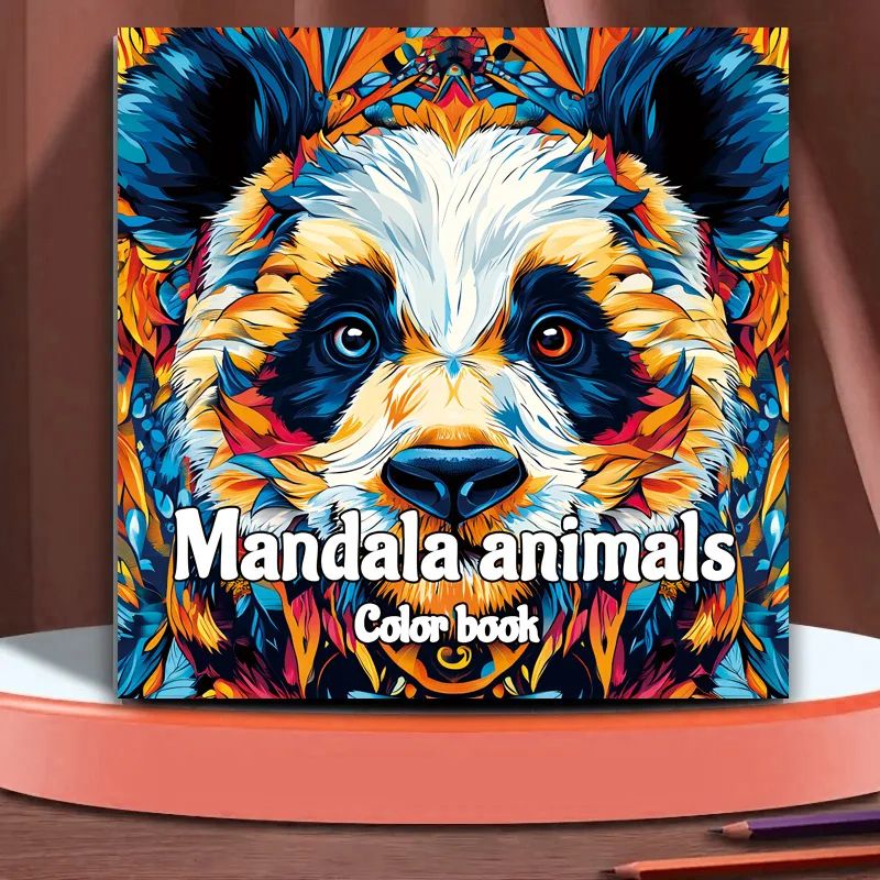 Mandala Animal Coloring Book for Adults - Realistic Doodle A