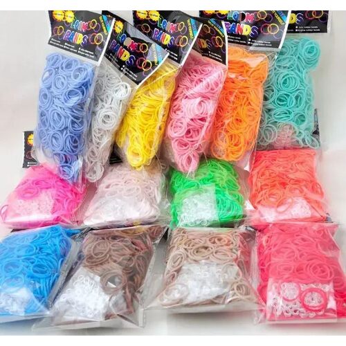 Loom Rubber Bands Bracelet for Kids or Hair Rainbow Rubber L