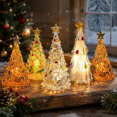 Crystal Christmas e LED Light Warm Colorful Battery Powered