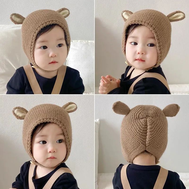 0-2 Years Baby Hat Autumn Winter Ear Rabbit Knitted Kids Hat