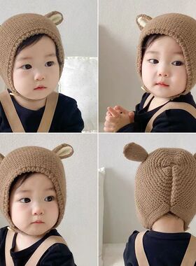 0-2 Years Baby Hat Autumn Winter Ear Rabbit Knitted Kids Hat