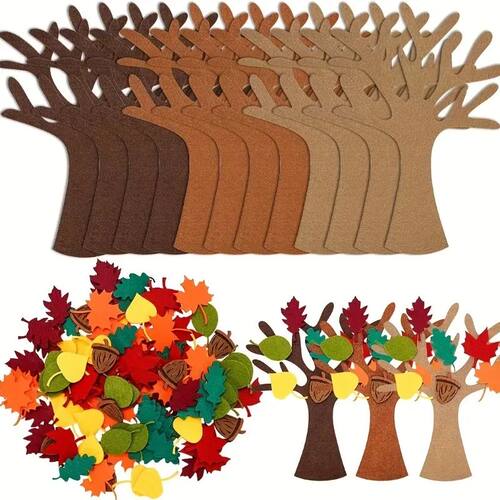 96Pcs DIY Felt e Crafts Kit for Autumn Home Decoration Thank