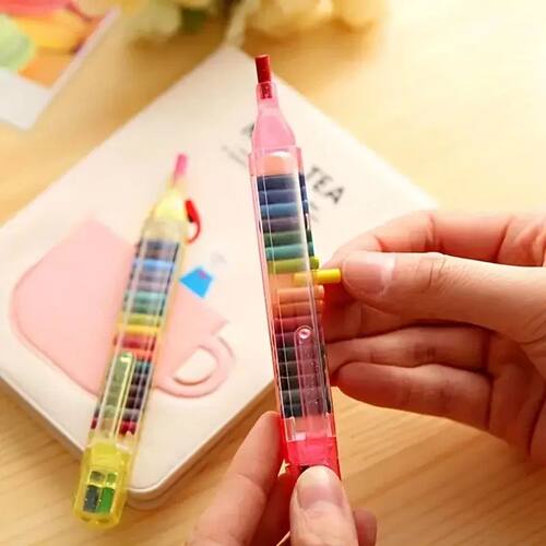 Refillable Oil Pastel Stick, 20 Colors All-in-One, Portable