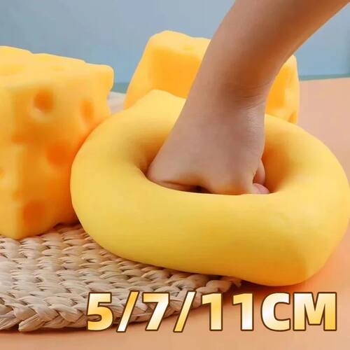 5/7/11CM Cheese Squeeze Toy Extra Large Size Cheese Giant Sq