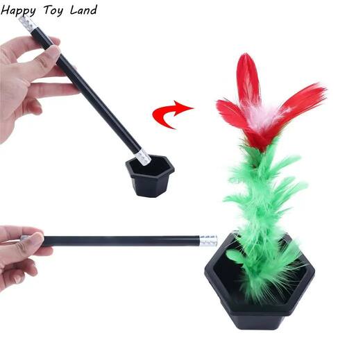 1 Set Magic Wand To Flower Magic Trick Easy Magic Tricks Toy