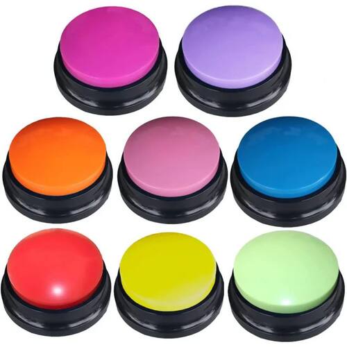 Pet Button Color Voice Recording Button, Dog Buttons for Com