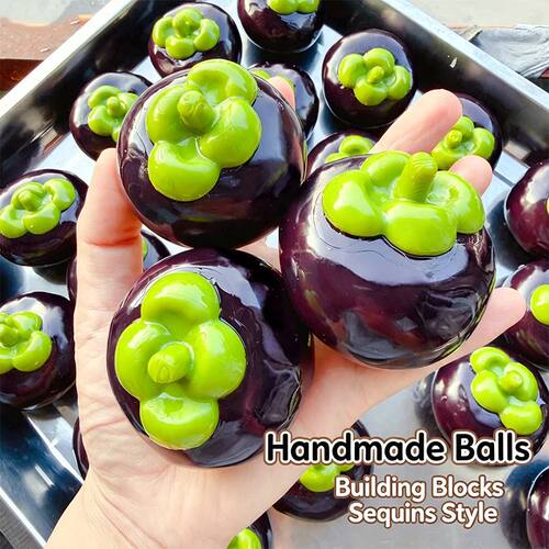 Crunchy Squishy Mangosteen Sss Ball - Soft Squeeze Fidget To