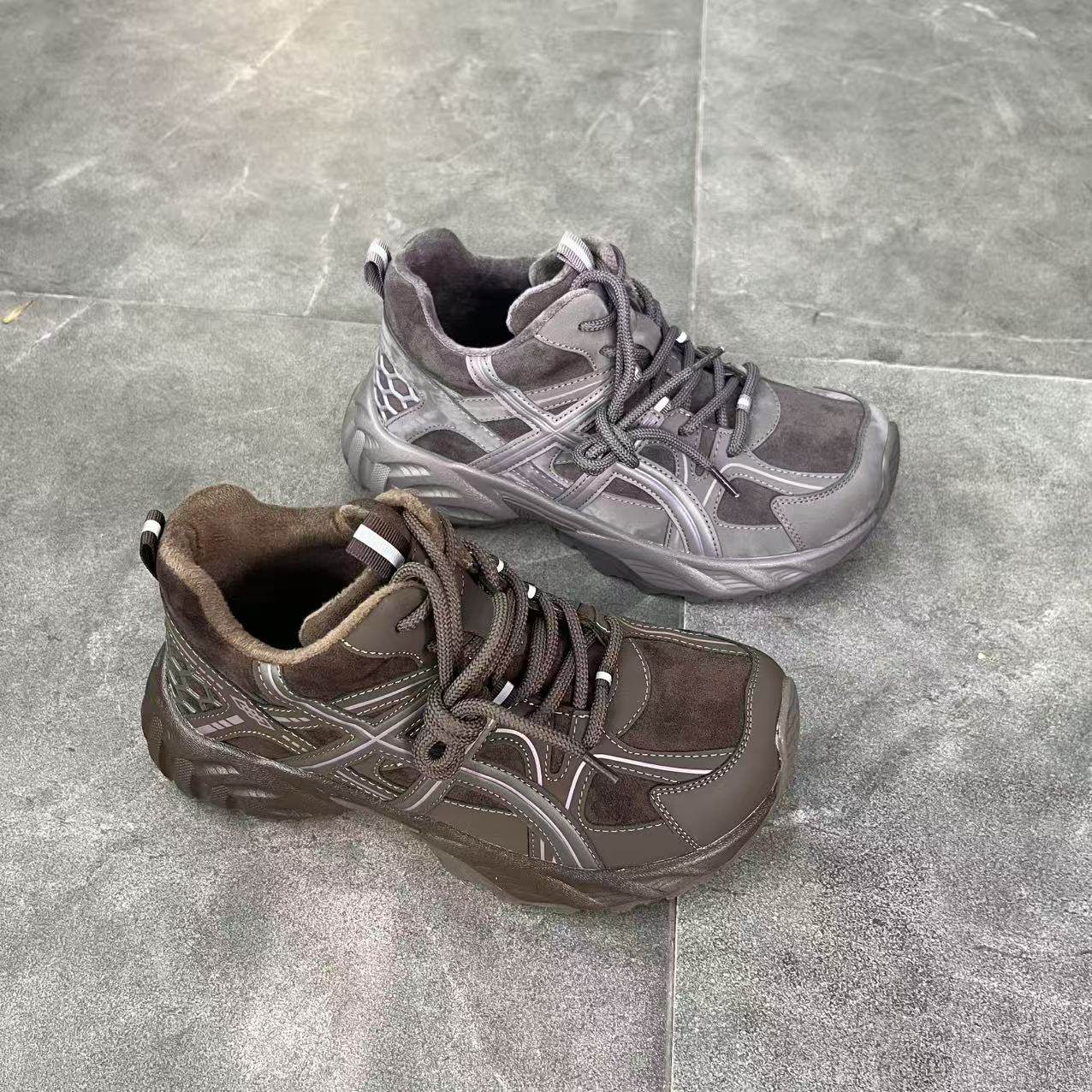 463547270佰诗奴冬季新款2025轻便加绒透气舒适圆头休闲老爹鞋女,女鞋,老爹鞋,淘宝优惠券,粉丝福利购,淘宝优惠卷