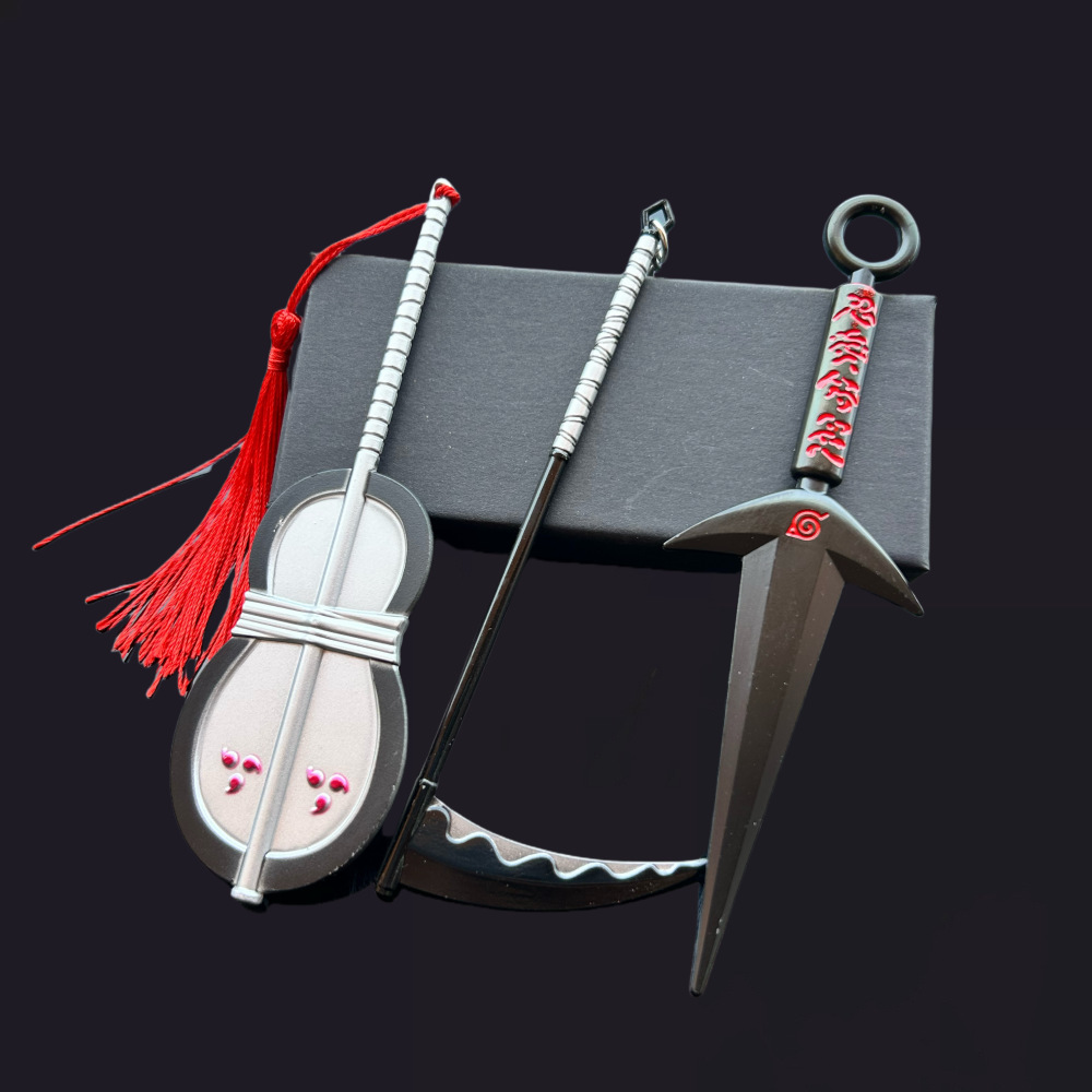 火影宇智波斑武器套装团扇镰刀