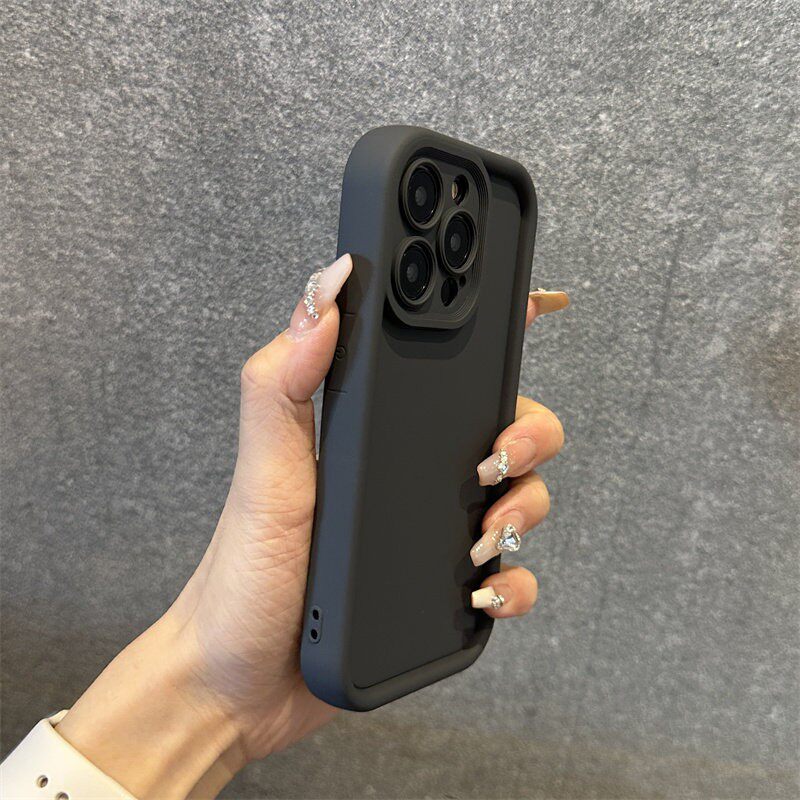 得乐适用16苹 果14手机保护壳15精孔纯色圆角iphone14promax肤感13pro气囊个性12高级感15pro防摔11保护套矽