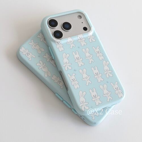 X2Case韩系时髦小众蓝底