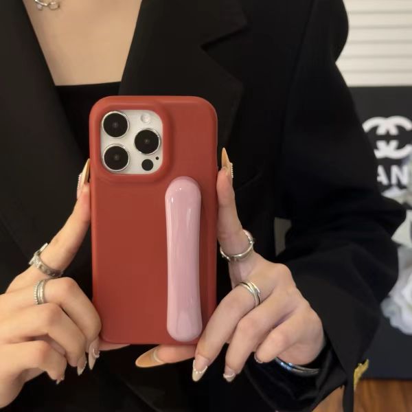 苹果手机壳皮纹门把手支架适用iPhone15promax手机壳苹果14pro防摔保护套13网红16小众创意12手机套硅胶情侣
