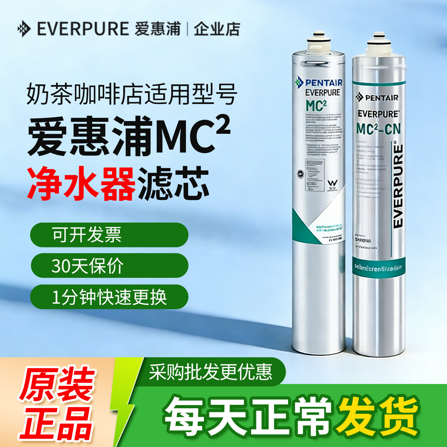 爱惠浦mc2滤芯商用原装通用直饮大流量净水器SA950720配件耗材