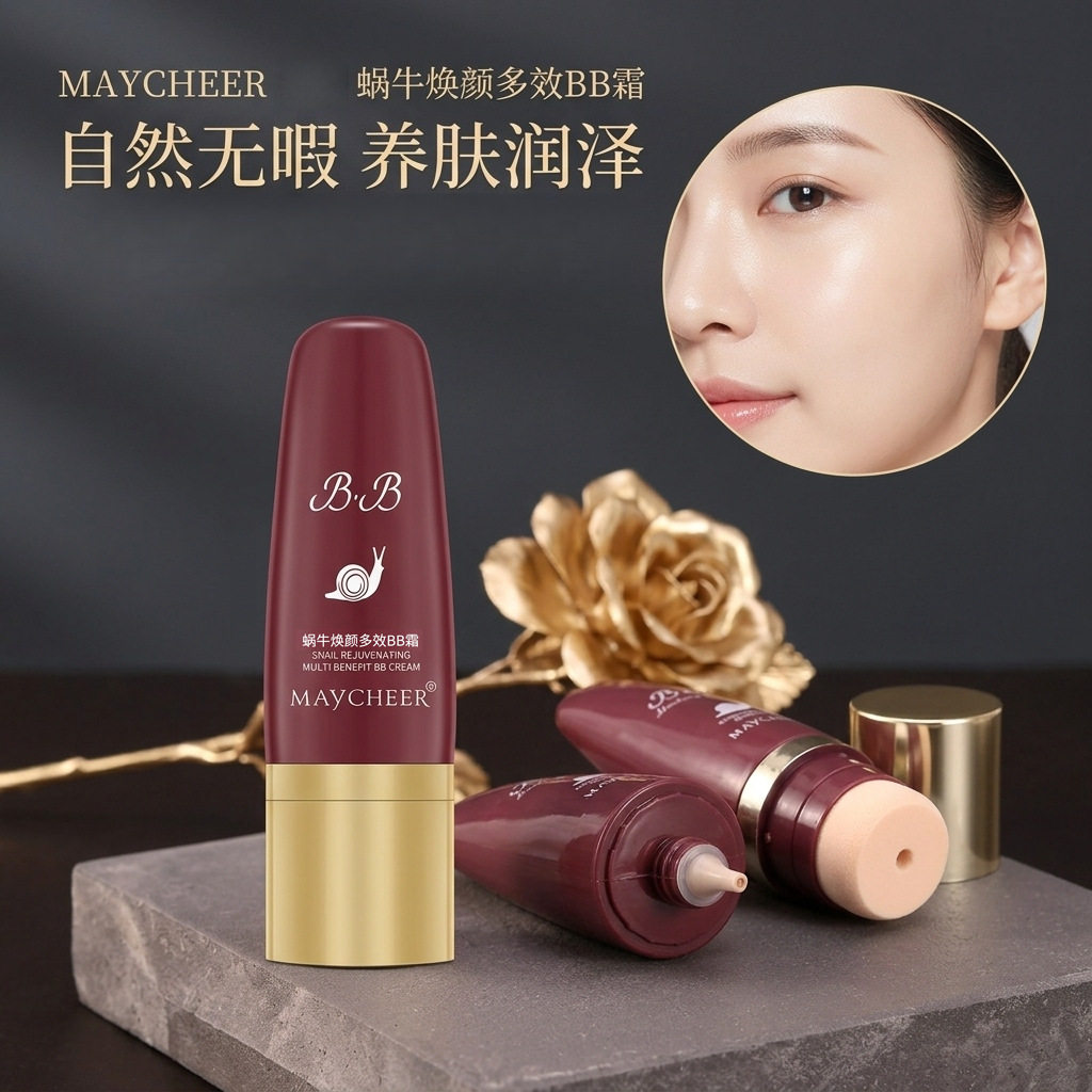 莱雅遐美茜儿880蜗牛气垫BB霜持久遮瑕水润干油皮提亮肤色不脱妆