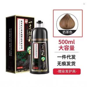 莱雅遐供应同仁堂一支炫彩俏能绿金家园泡泡染发剂黑色彩色一件