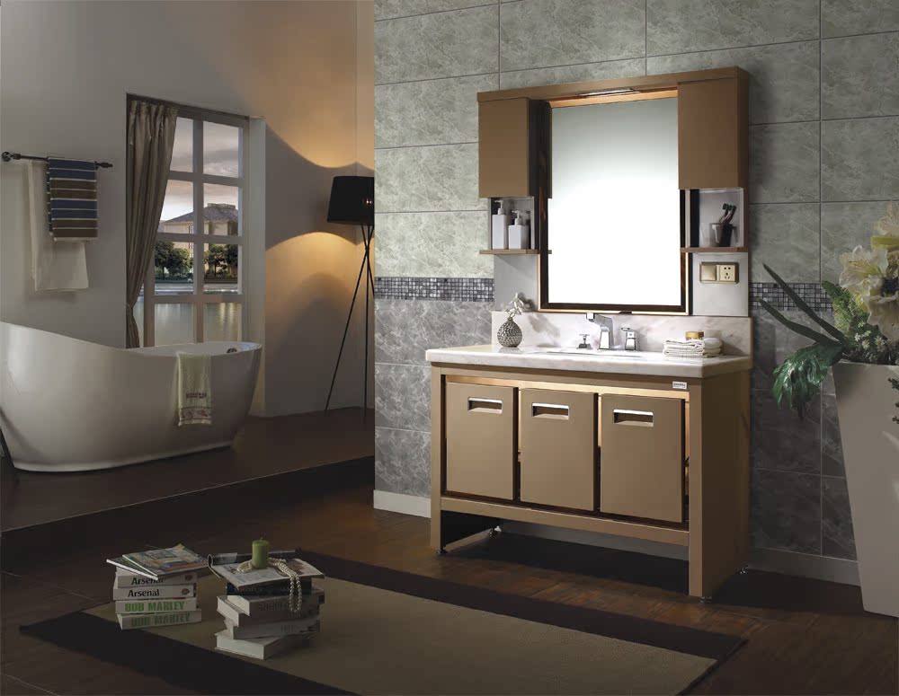 宾丽高档不锈钢大理石台面浴室柜洗脸盆洗漱台1.2米带龙头|msdalam kategori keluarga memasang ibu, kelengkapan peribadi, Perabot bilik mandi, portfolio kabinet bilik mandi - dari Buy2taobao.com untuk memberikan perkhidmatan ejen Taobao profesional membeli