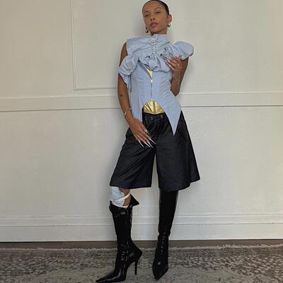 低腰ROCKSTA五分西裤低腰