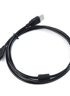 全铜2.0黑色USB延长线公对母电脑接口usb加长数据线公母线1.5/3米