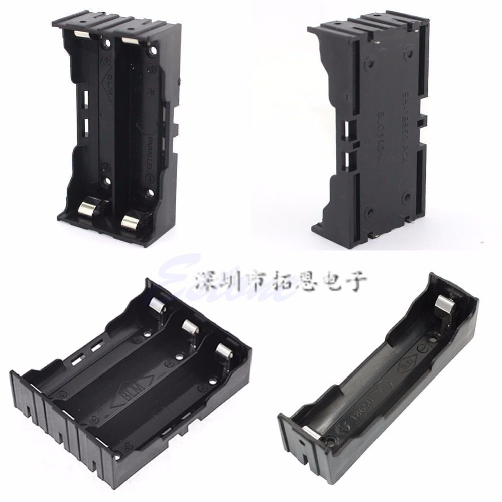 18650 电池盒 1节 2节 3节 4节 电池座 PCB插脚/插板/插针/DIY