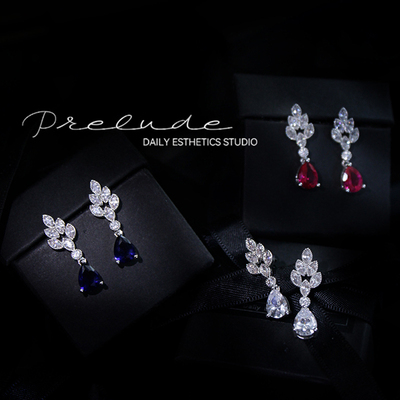 Prelude法式复古天使之翼简约耳环轻奢高级感白领通勤婚礼耳钉