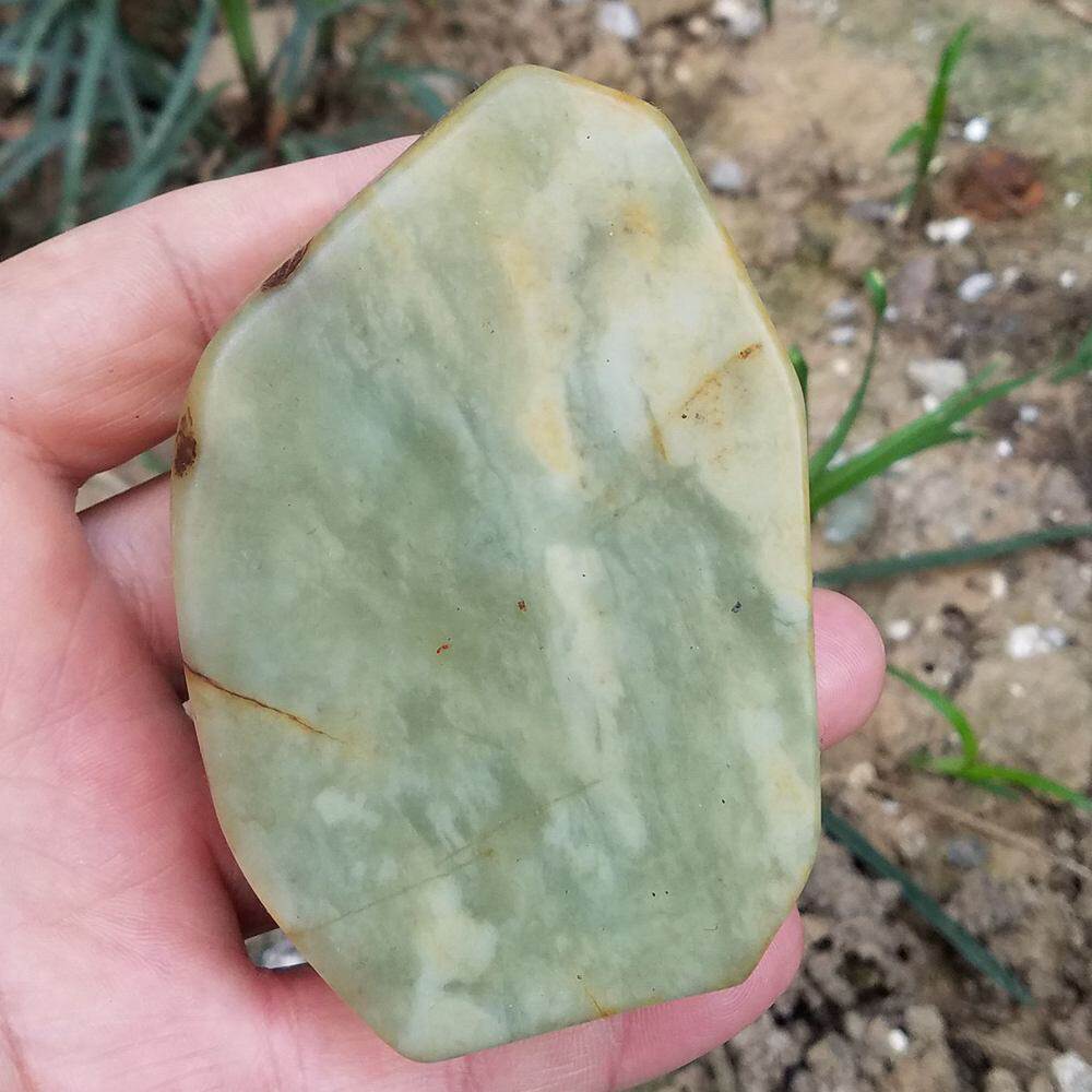寻顾和田玉原石山料摆件可打孔