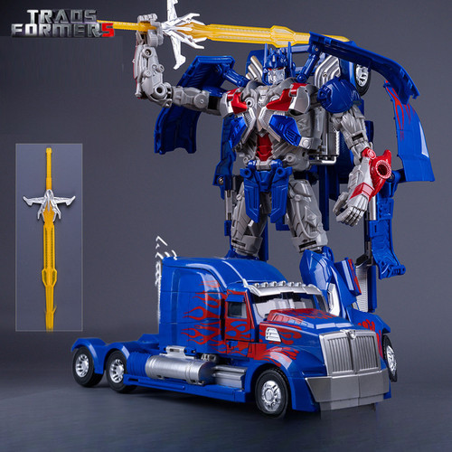 儿童变形玩具合金金刚擎天手办柱