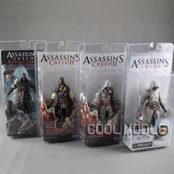 NECA 2人偶 阿泰尔 白杀手EZIO 启示录7寸可动手办