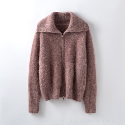 皇室风格POLO翻领羊绒衫羊毛衫