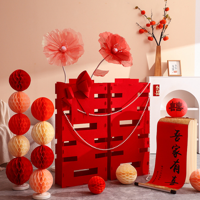 结婚超大囍字摆件立体喜字落地