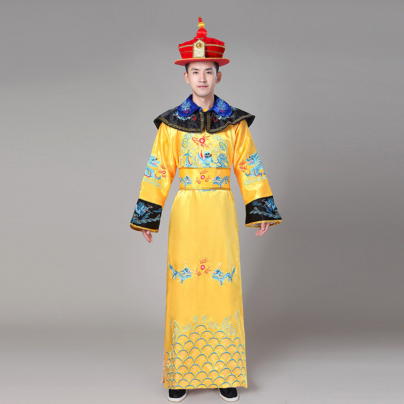 清朝古装宫廷装皇帝皇后服装成人太子太监龙袍凤袍男女汉服演出服