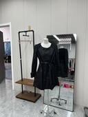 黑色韩版 外套 小个子气质中长款 显瘦通勤风衣女秋季 新款