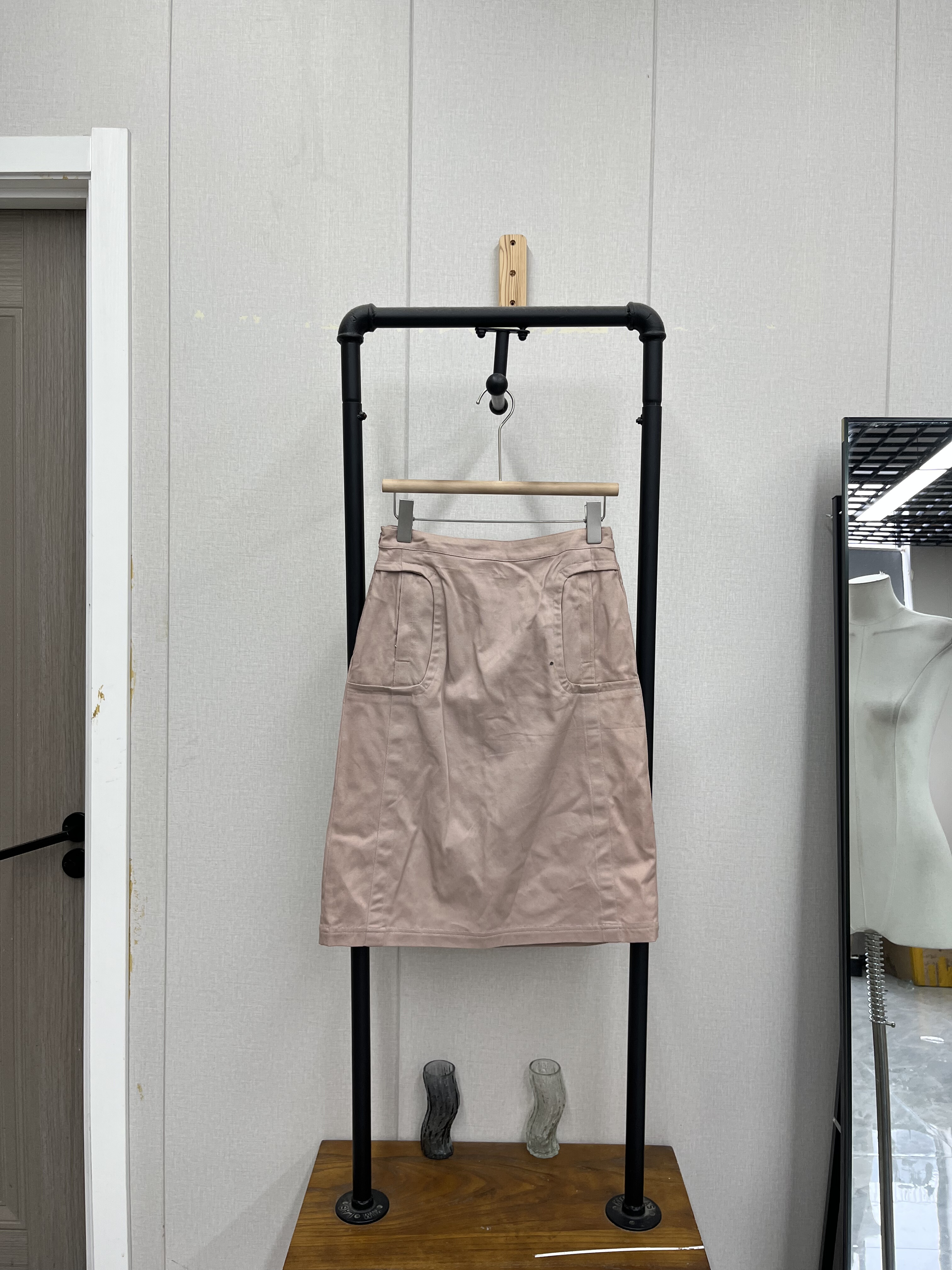 复古高腰半身裙春夏款气质文艺显瘦洋气小众百搭款