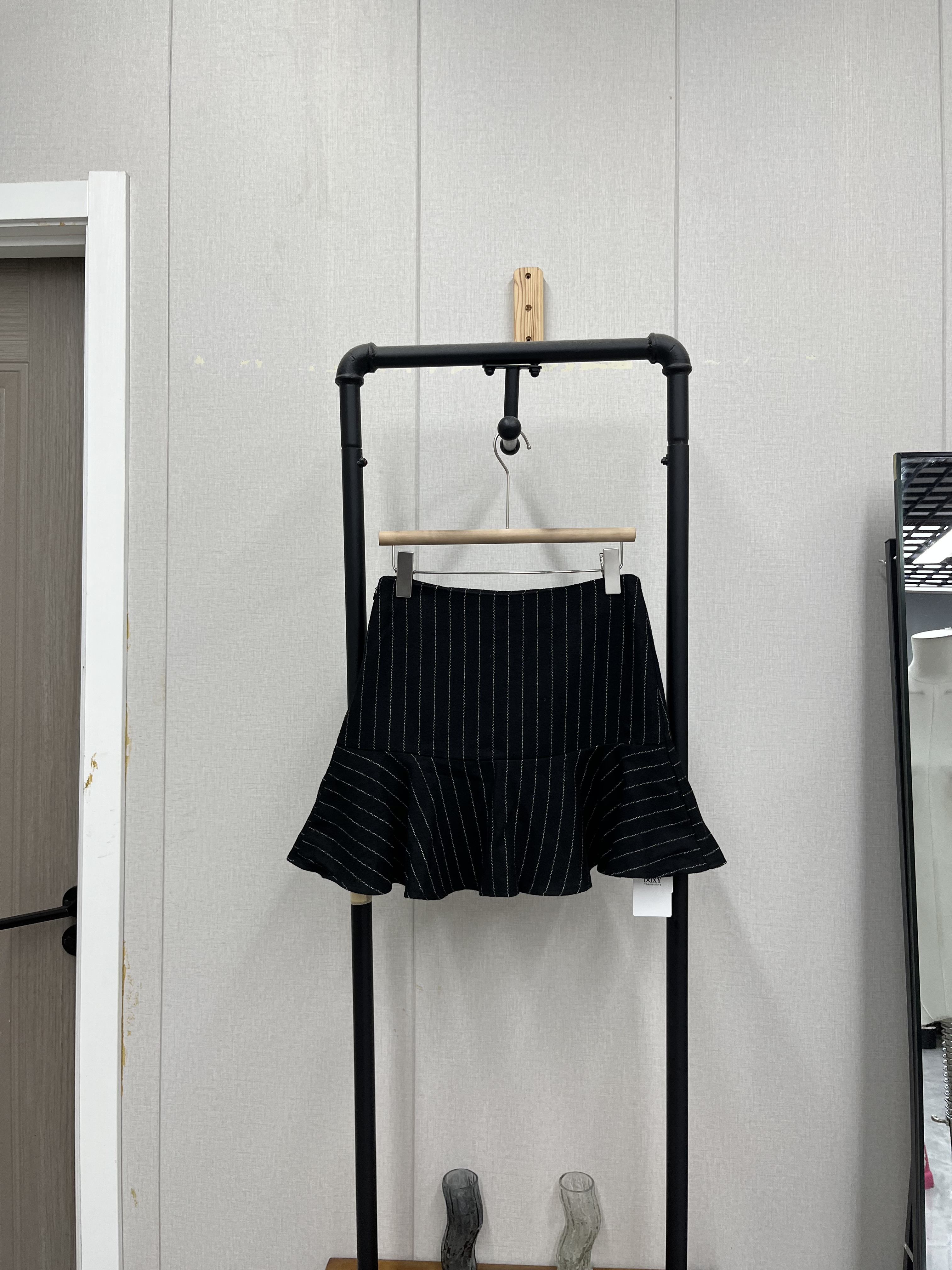 高品质春秋款条纹鱼尾裙百搭甜美气质可爱通勤休闲