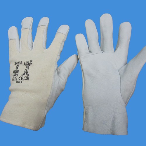 羊皮 柔软 半皮 薄款手套 小羊皮贴手型手套，手皮半布，软皮手套