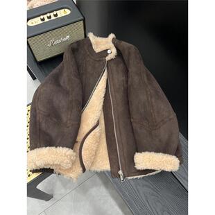 羊羔毛深秋短外套女2025新款爆款秋冬季独特超好看今年流行羊羔绒