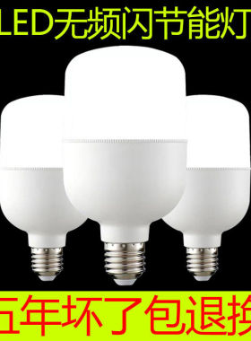 LED灯泡家用E27大螺口节能照明超亮大功率工厂仓库白光球泡灯