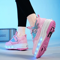 128 ультралегкие четыре колеса с мягкой базой розового цвета с подсветкой