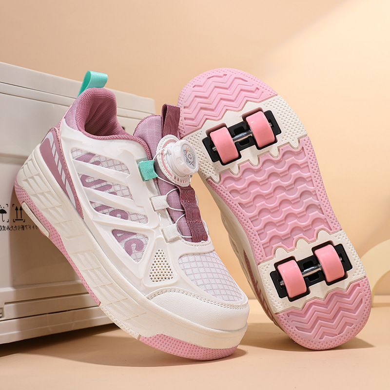 四轮暴走鞋送工具可走可滑耐磨