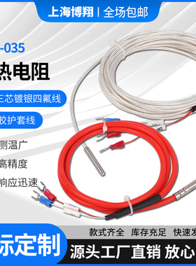 PT100/1000铂热电阻温度传感器感温探头WZP-035热电偶